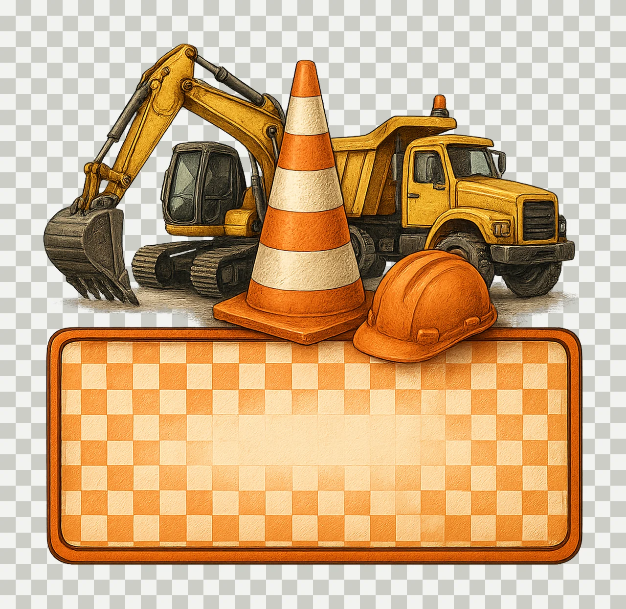 Construction Name Plate Kids Name Plate Design Customizable transparency and detail preview thumbnail