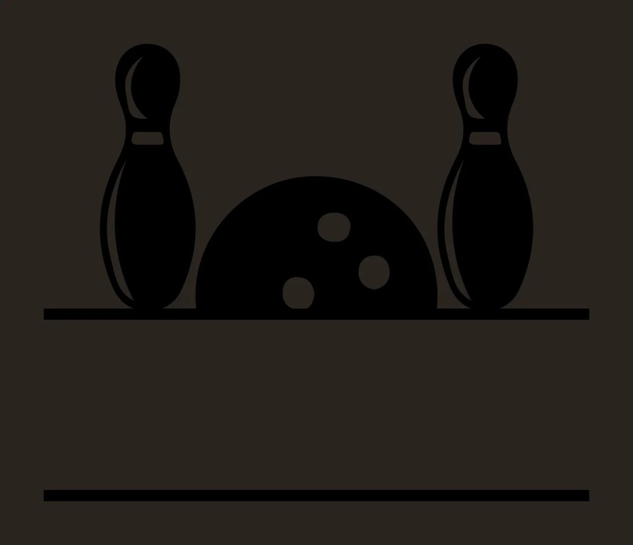 Bowling Equipment With Ball And Pins contrast preview thumbnail