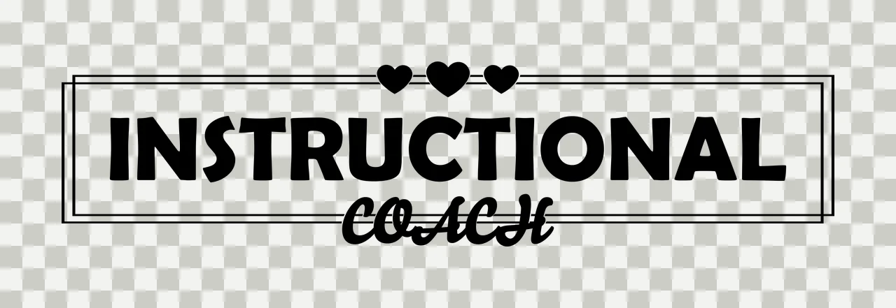 Instructional Coach Text With Heart Icons label enclosed in frame transparency and detail preview thumbnail