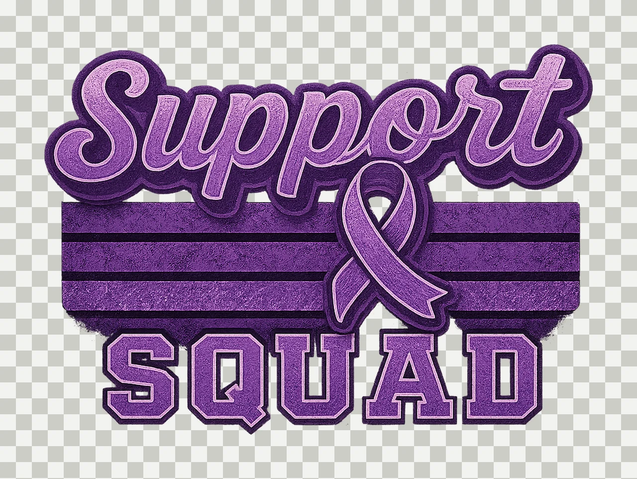 Support Squad Epilepsy Alzheimer Awareness Design Retro transparency and detail preview thumbnail