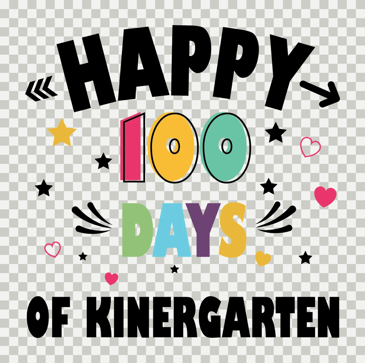 Can Glass Wrap Happy 100 Days Of Kinergarten transparency and detail preview thumbnail