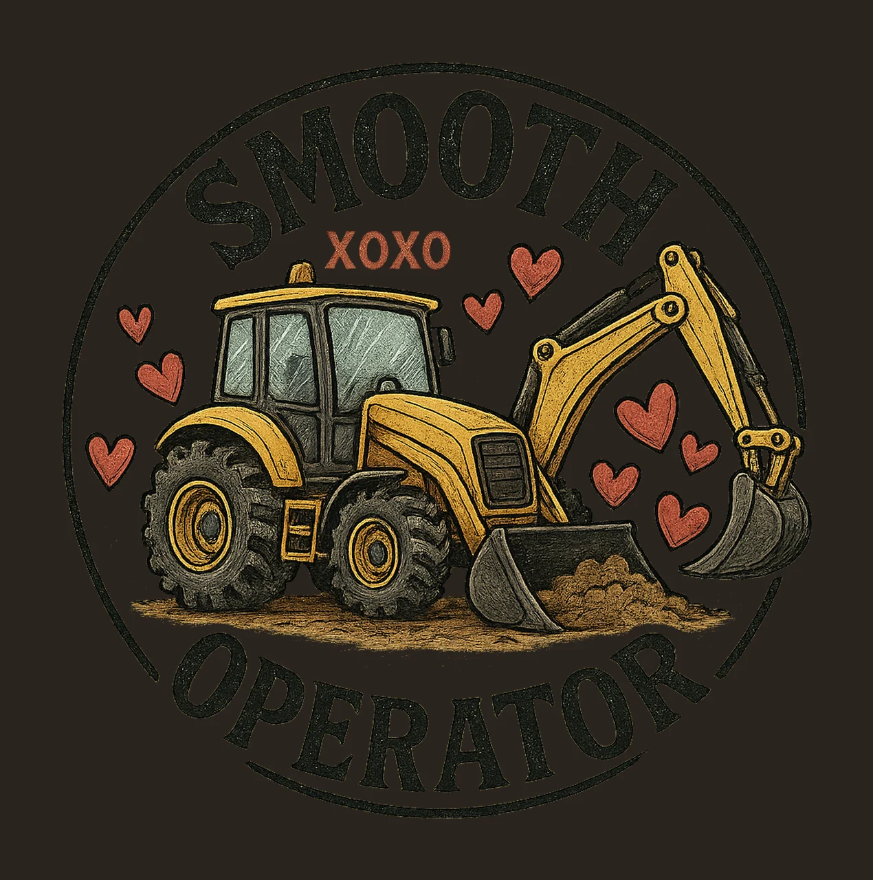 Smooth Operator Construction Sublimation Excavator Truck contrast preview thumbnail