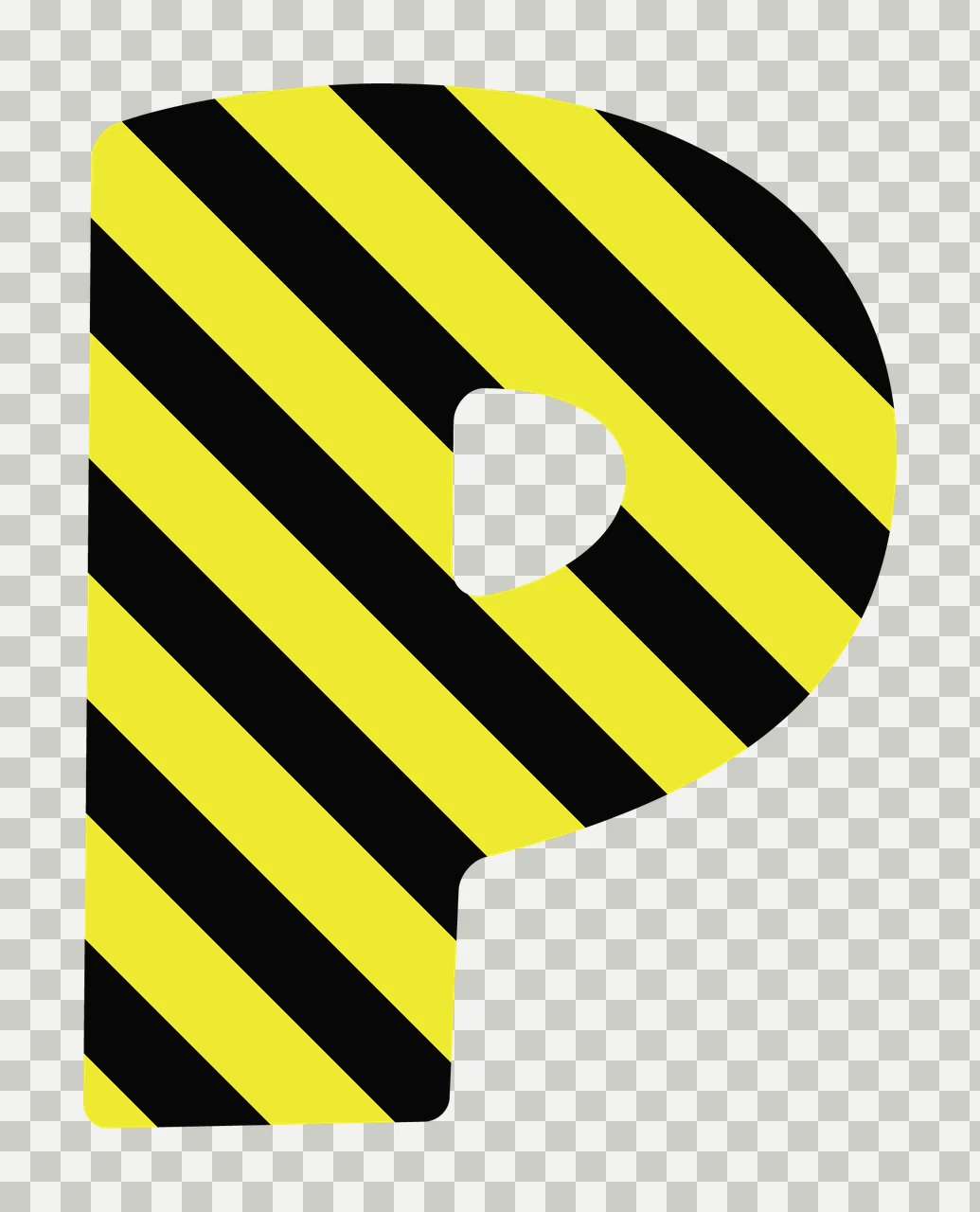 Construction Font Character 06 scalable logo design icon transparency and detail preview thumbnail
