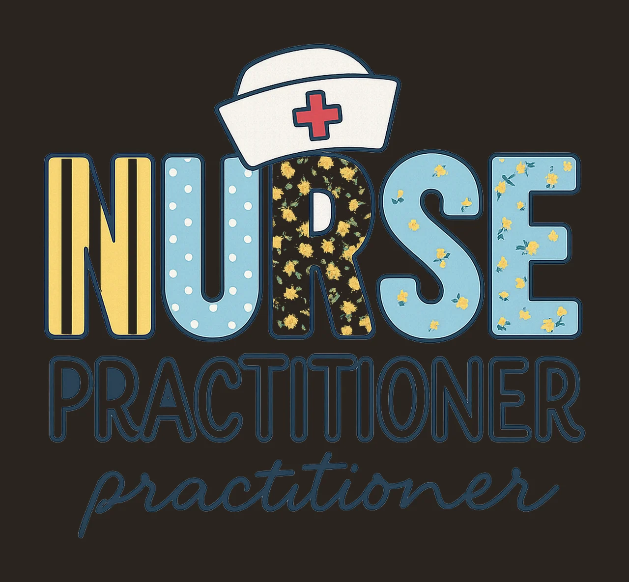 Floral Nurse Practitioner Shirt Nurse Appreciation Gift RN contrast preview thumbnail