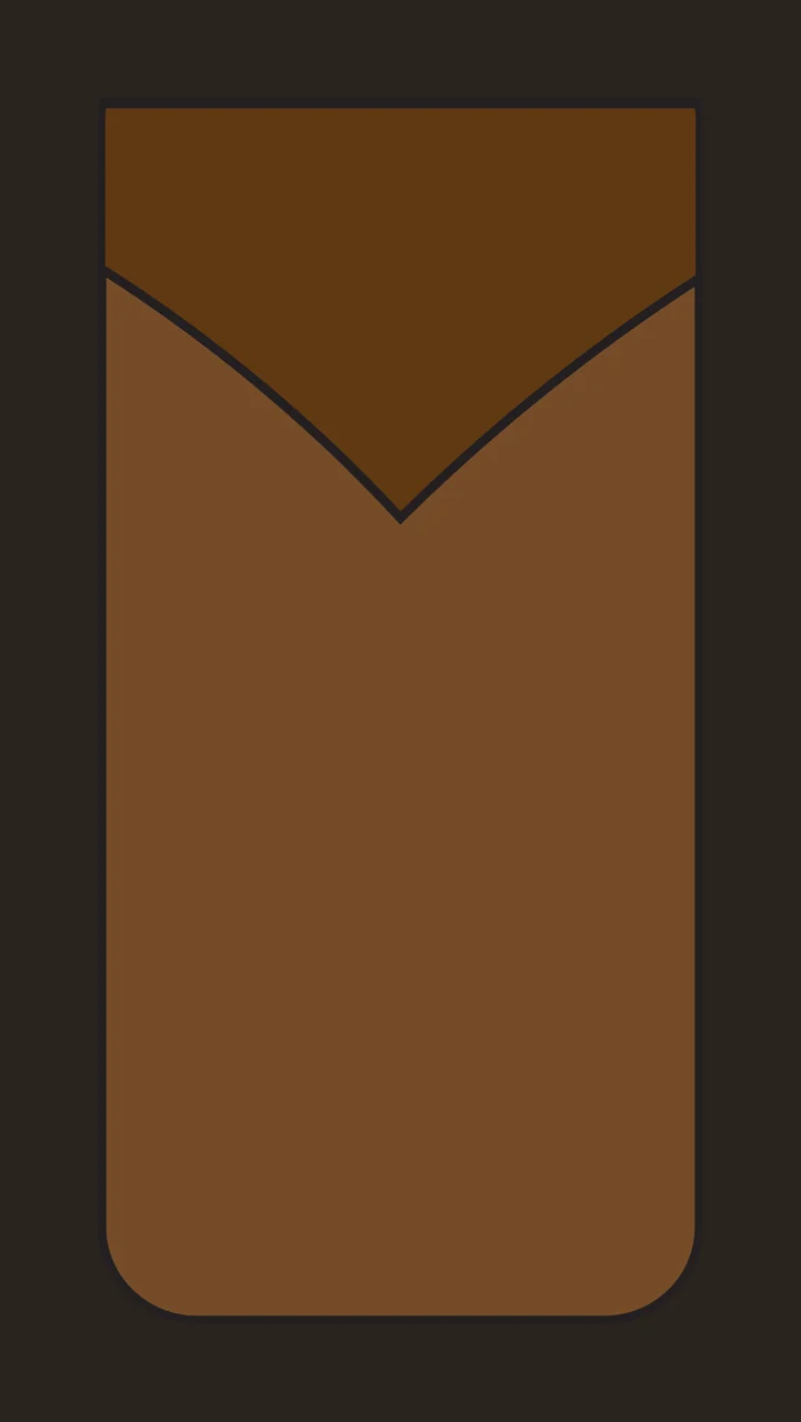 Simple Black Rectangular Shape With Rounded Bottom Corners Variation contrast preview thumbnail