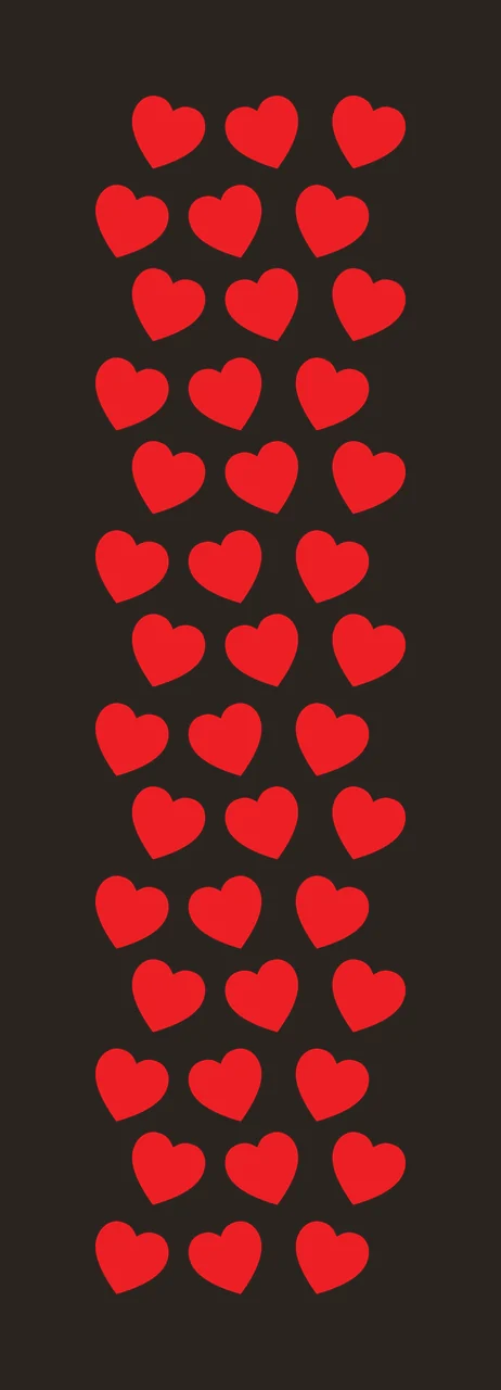 Red heart pattern Illustration with red hearts, heart shapes and white background contrast preview thumbnail