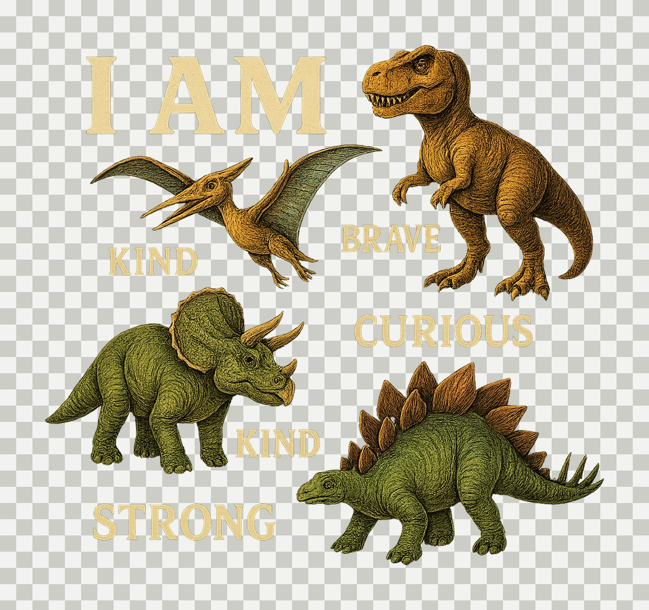 Dinosaur Affirmations Download Positive Dino Quotes Kids transparency and detail preview thumbnail