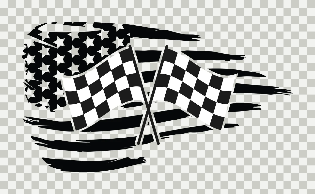 Flag Crossed Flags Over A Horizontal Distressed stars stripes transparency and detail preview thumbnail