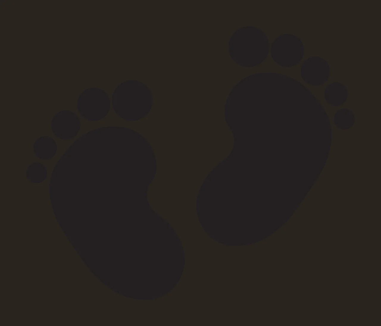 Keychain Pair Of Black Footprint Silhouettes footprints positioned contrast preview thumbnail