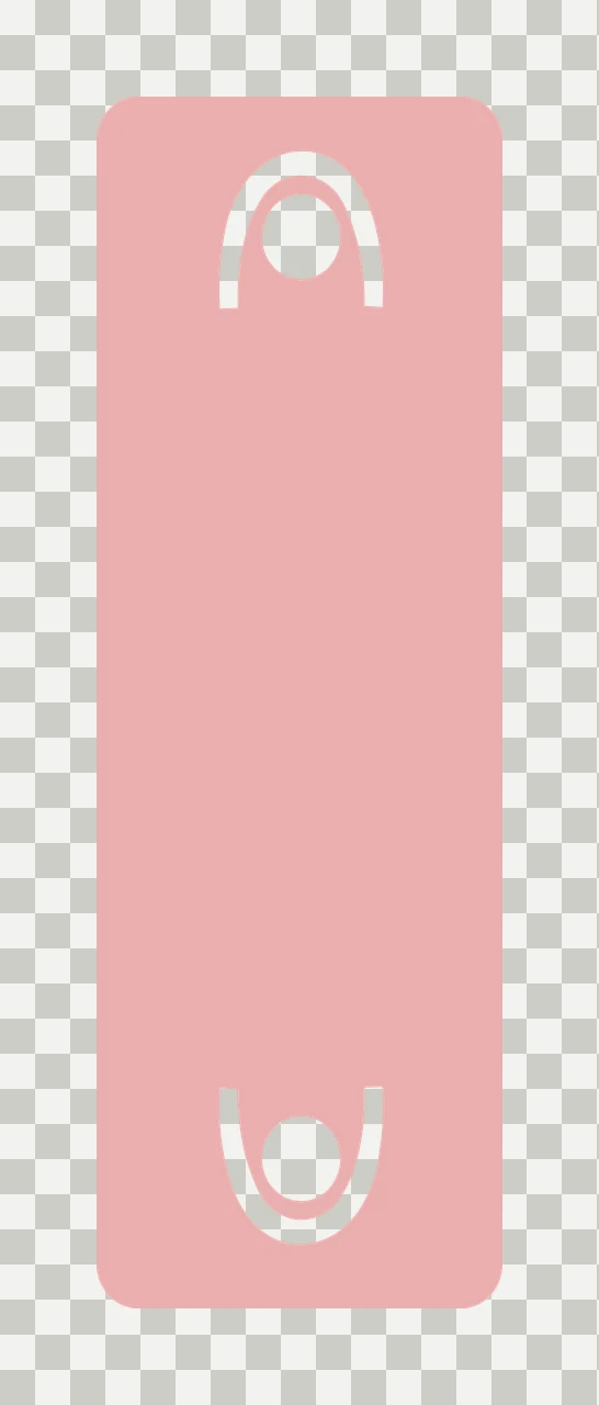 Pink mat with abstract figure icons Illustration with pink rectangular mat, rounded corners, white figure icons and circles transparency and detail preview thumbnail