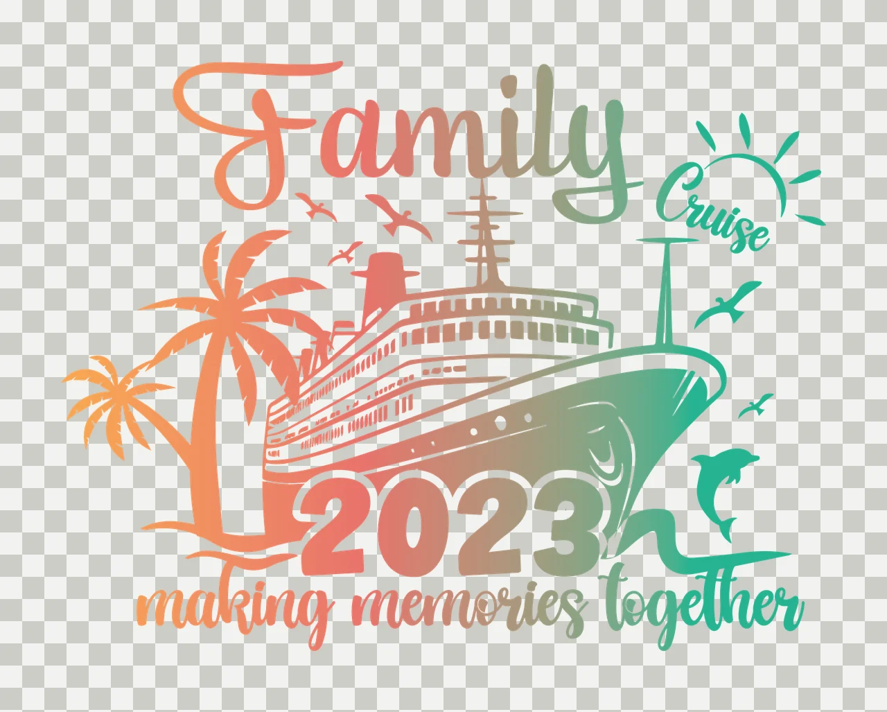 Family Illustration matching together relatives reunion Variation transparency and detail preview thumbnail