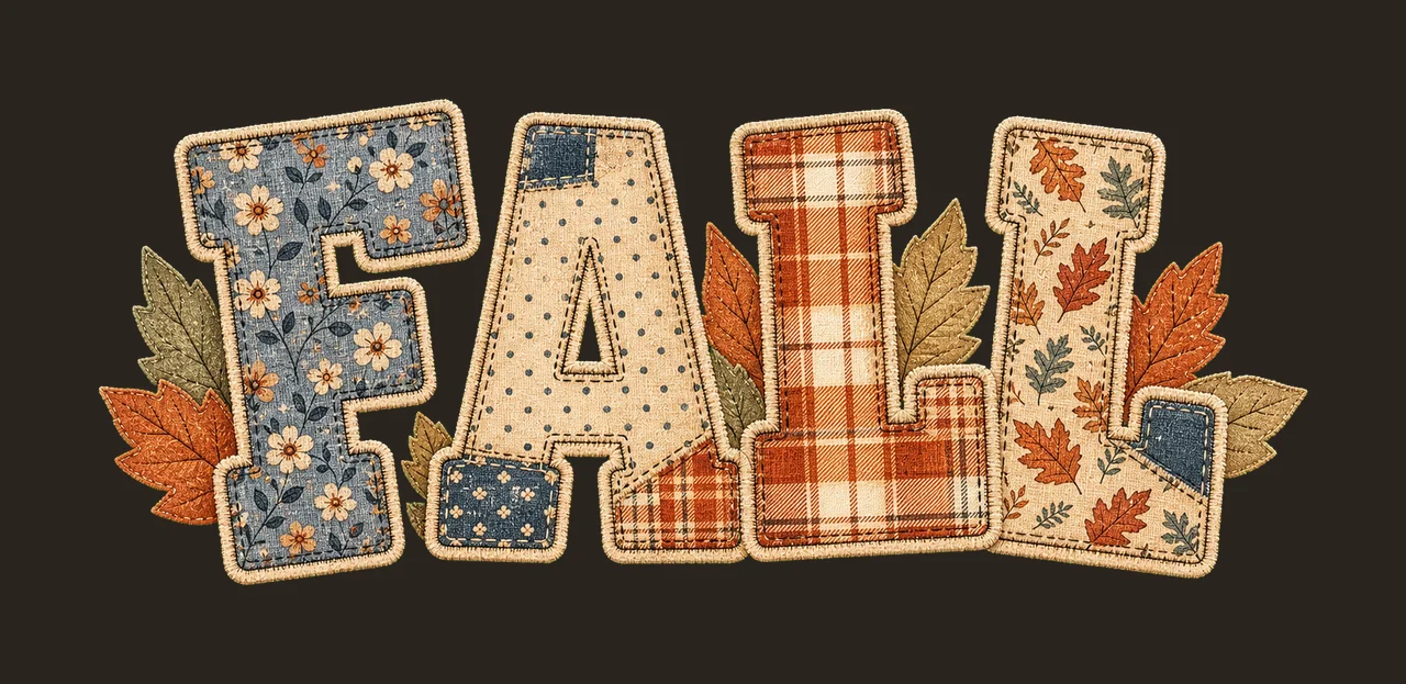 Flannel Fall Letters Word Quote Fall Shirt Variation A contrast preview thumbnail