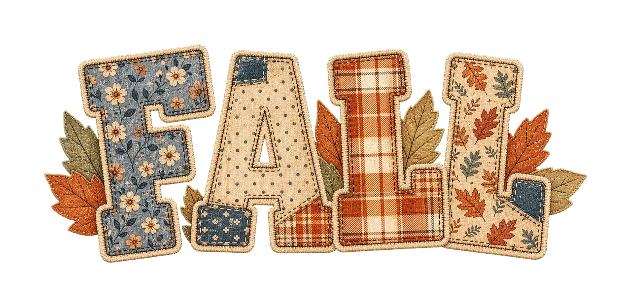Flannel Fall Letters Word Quote Fall Shirt Variation A