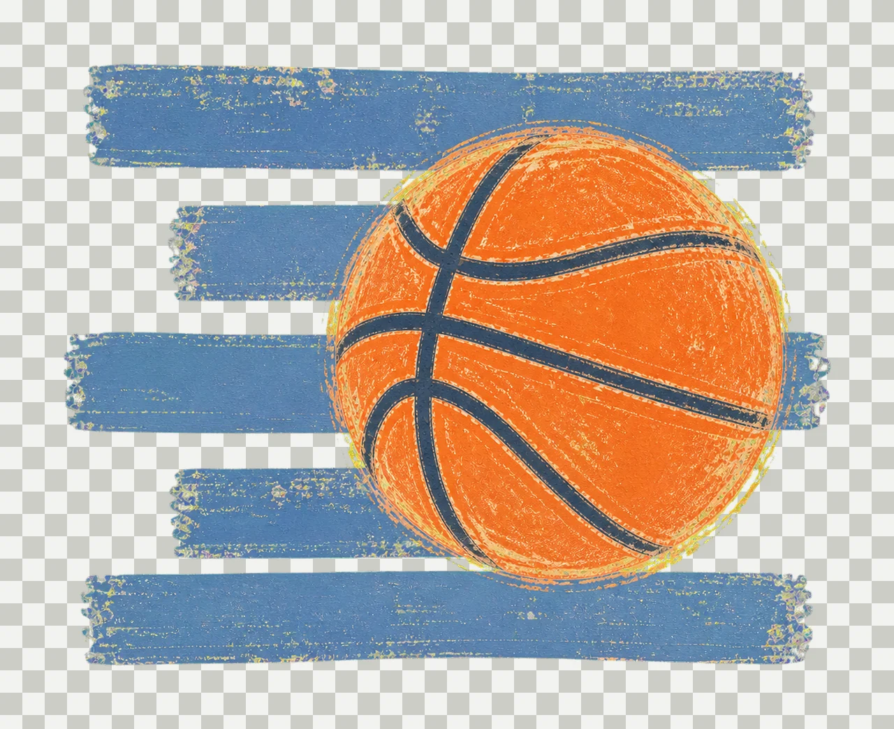 Basketball Stripes Preppy Shirt Design Trendy Variation A transparency and detail preview thumbnail