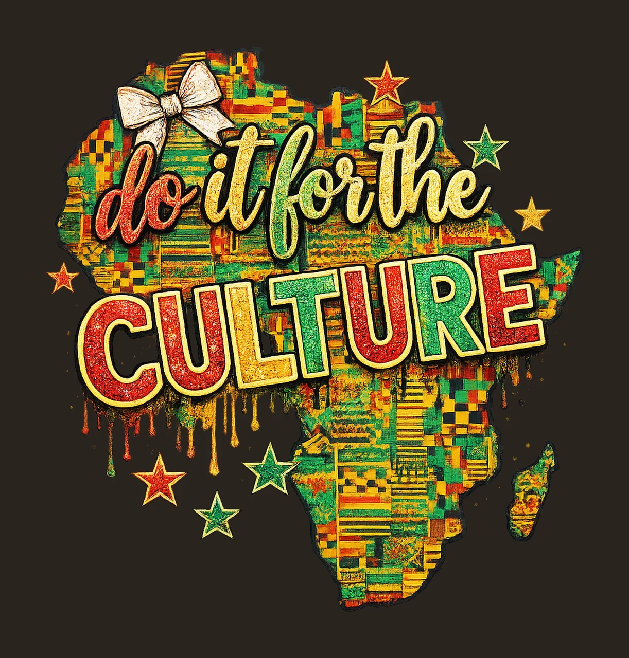 Rhinestone Do It for the Culture Juneteenth Crystal Mosaic contrast preview thumbnail