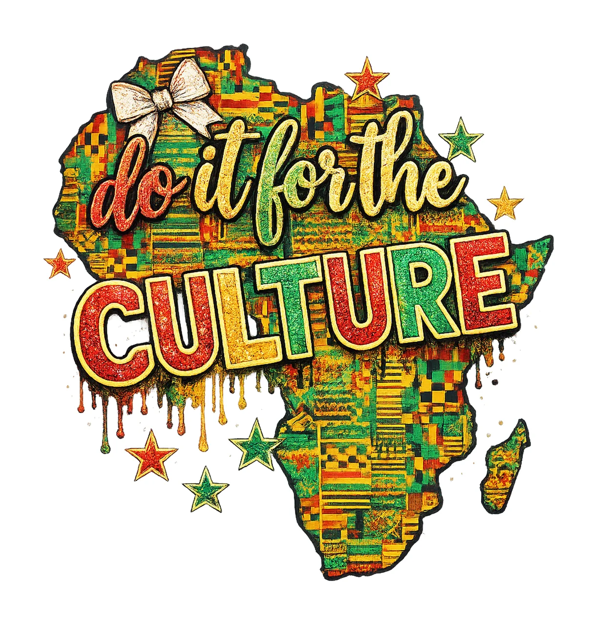 Rhinestone Do It for the Culture Juneteenth Crystal Mosaic