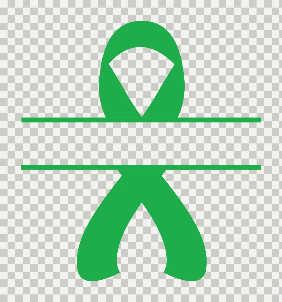 Awareness Black Ribbon With A Horizontal White Rectangular Gap transparency and detail preview thumbnail