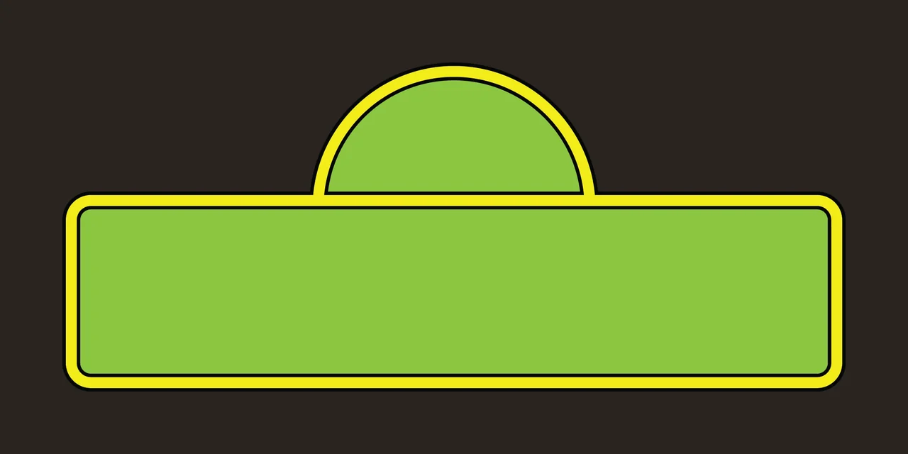 Black Rectangular Icon With A Large Top Central Shape Stationary contrast preview thumbnail
