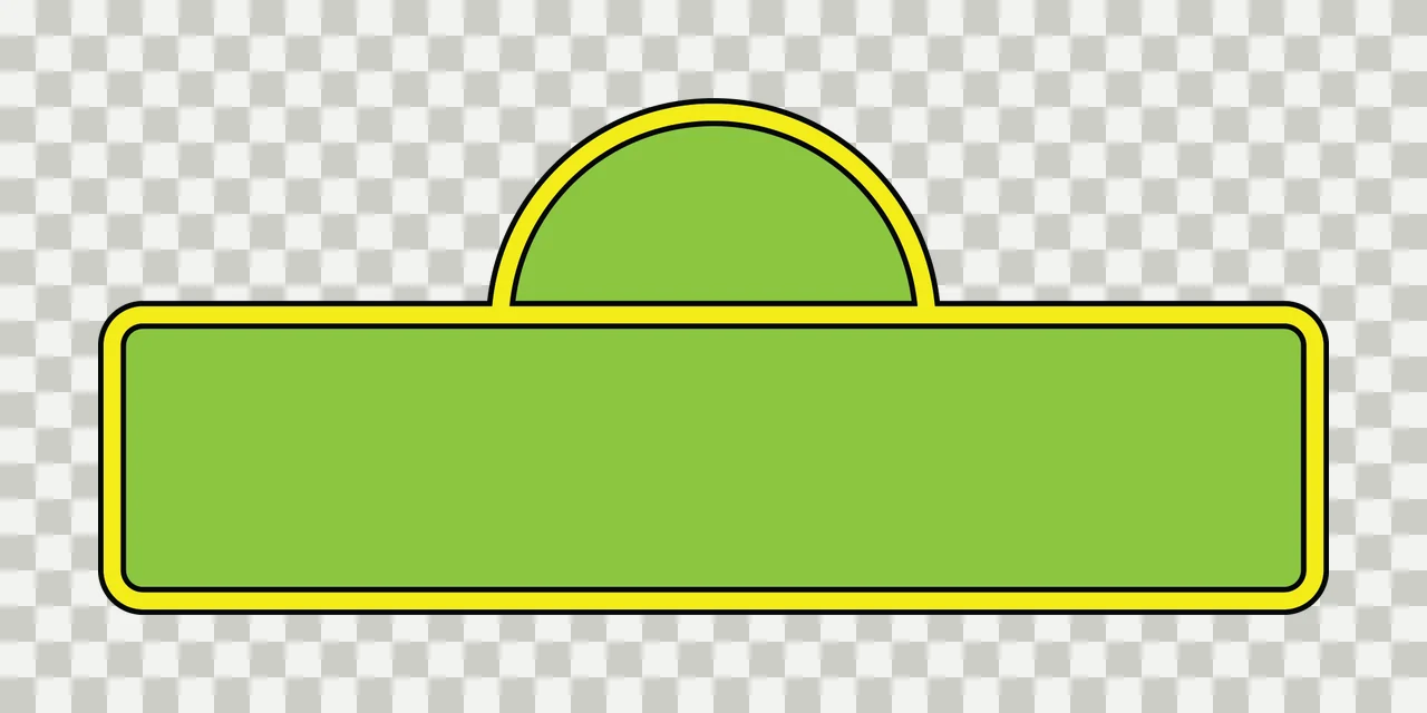 Black Rectangular Icon With A Large Top Central Shape Stationary transparency and detail preview thumbnail