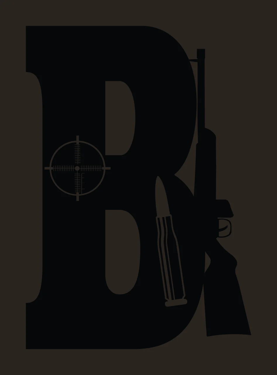 Gun Alphabet Character 26 scalable logo design icon contrast preview thumbnail