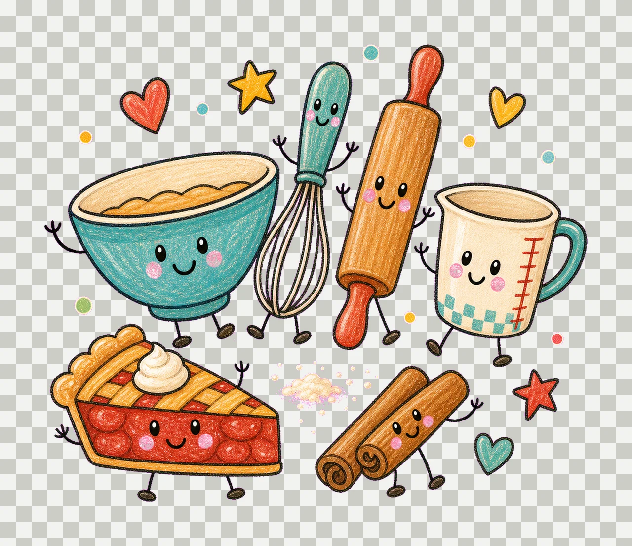 fall baking 04 cozy crayon sublimation instant shirt design transparency and detail preview thumbnail