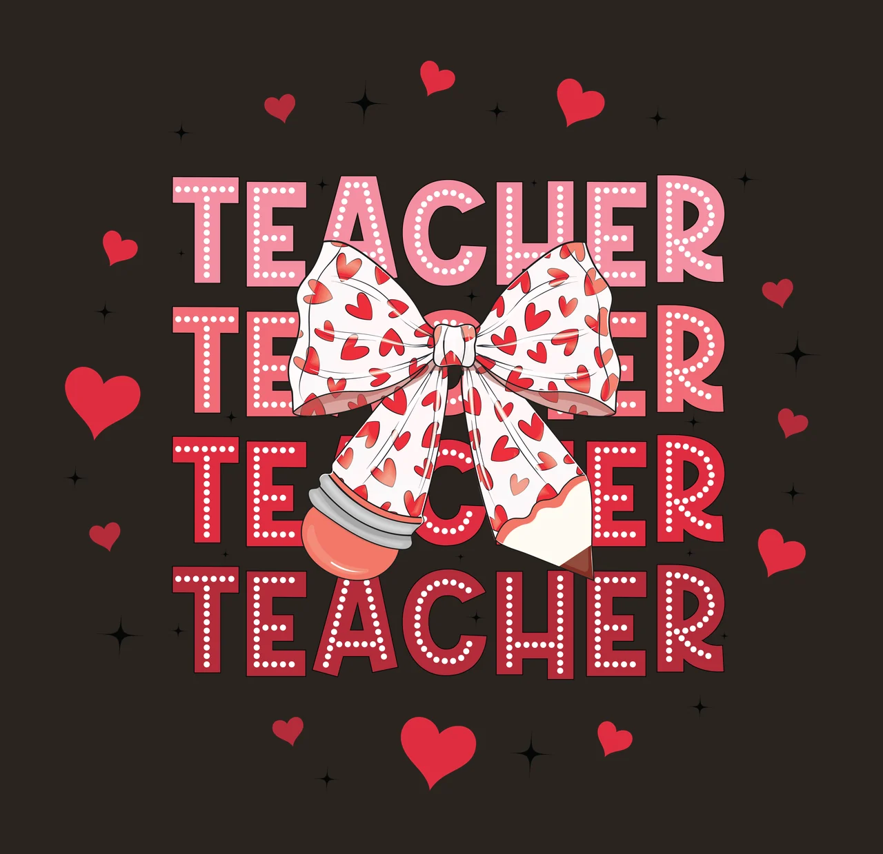 Bow Keychain Teacher Teacher Teacher Teacher Leopard Print and text contrast preview thumbnail