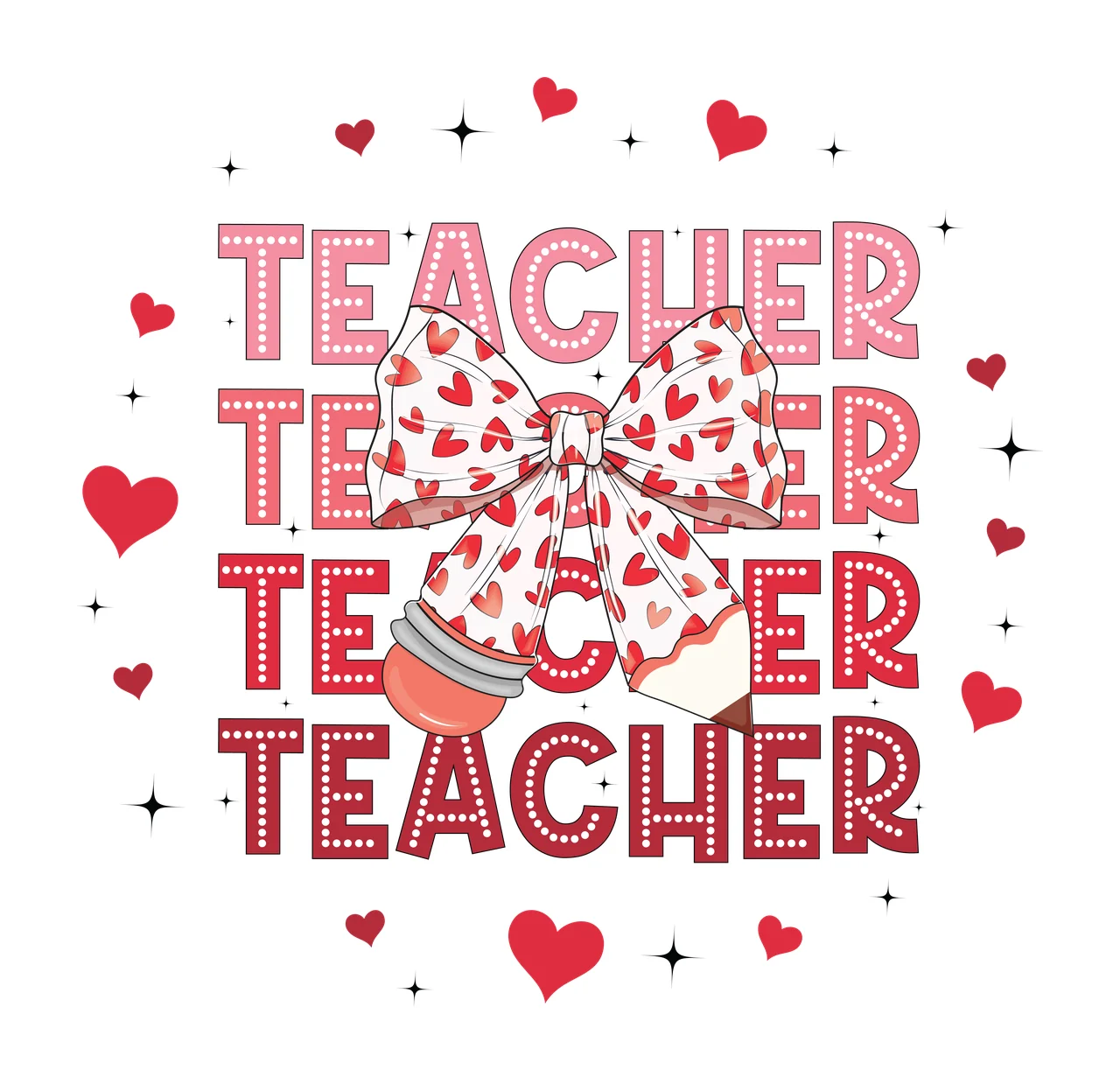 Bow Keychain Teacher Teacher Teacher Teacher Leopard Print and text