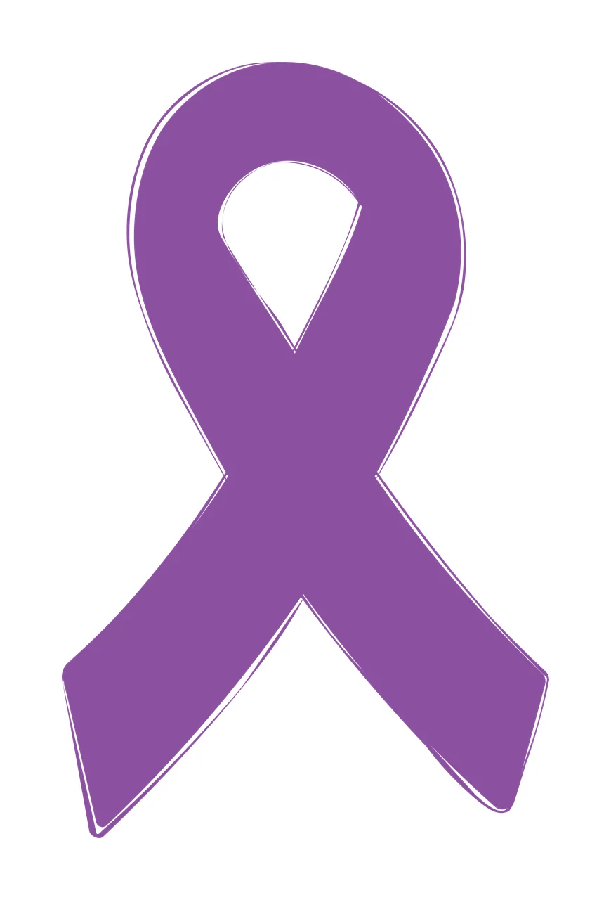 Awareness Ribbon Symbol Silhouette Symbolizing Graphic black