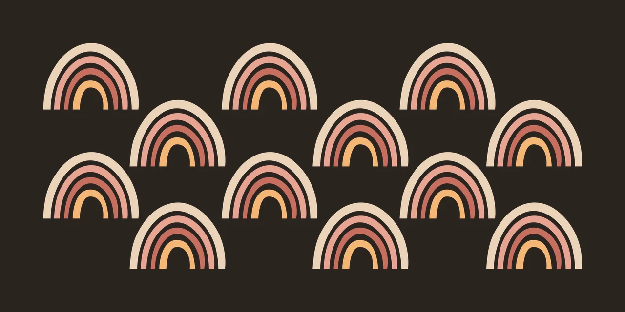 Can Glass Wrap Pattern Of Stacked Simple Arch rainbows arches contrast preview thumbnail