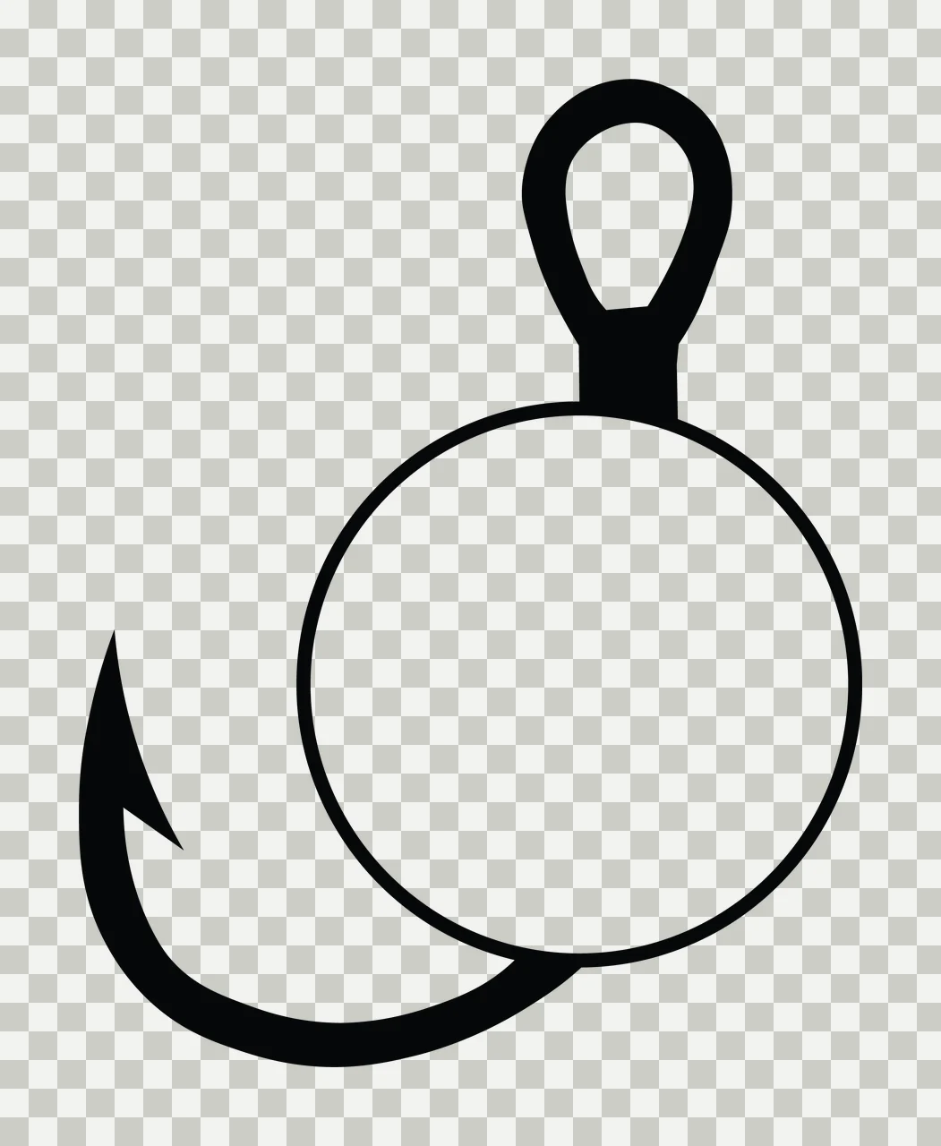 Fishing Hunting Monogram Character 18 fisherman angler bass transparency and detail preview thumbnail