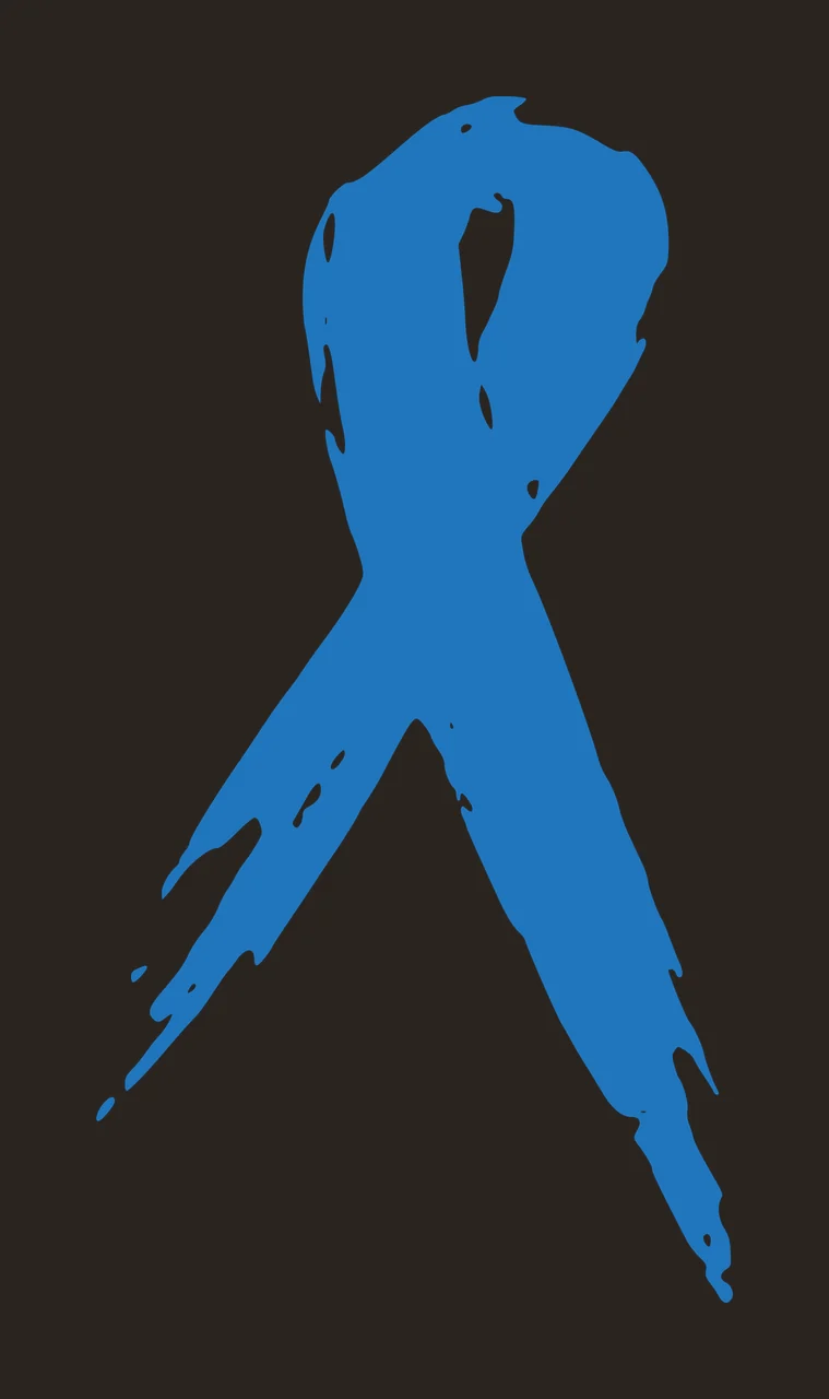 Blue awareness ribbon Illustration contrast preview thumbnail