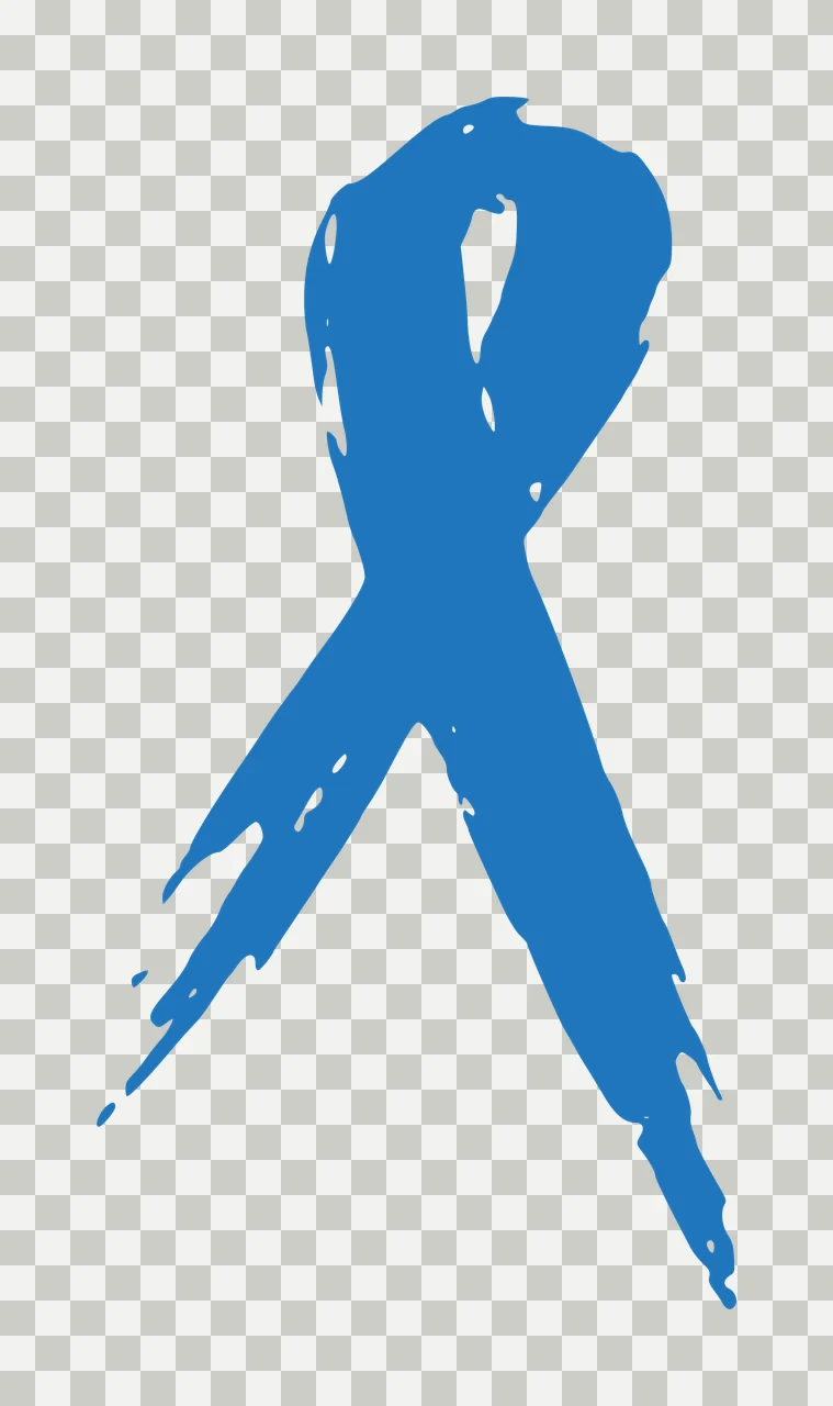 Blue awareness ribbon Illustration transparency and detail preview thumbnail