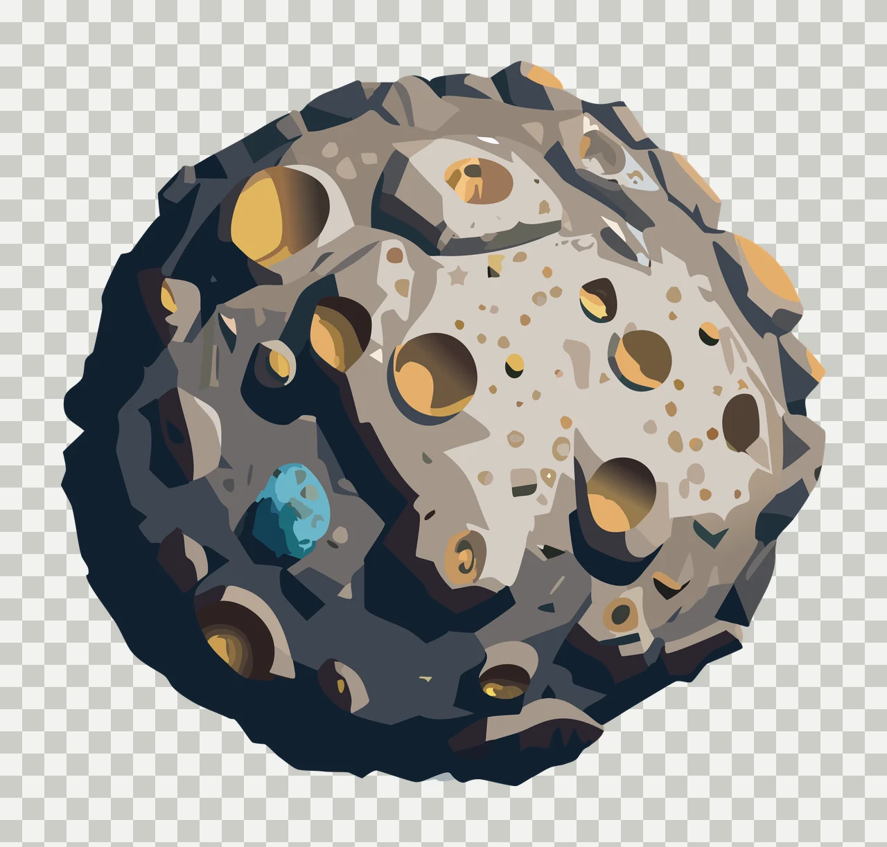 Black Geometric Sphere With Textured Facets lines white polygonal transparency and detail preview thumbnail