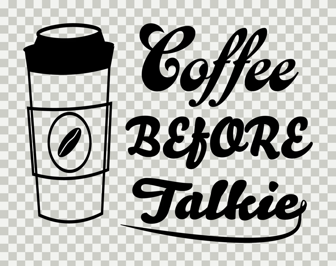 Can Glass Wrap Coffee Before Talkie Travel Mug text to side transparency and detail preview thumbnail