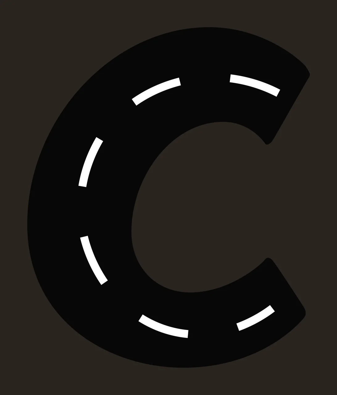 Race Track Font Character 11 racing checkered flag speedway contrast preview thumbnail