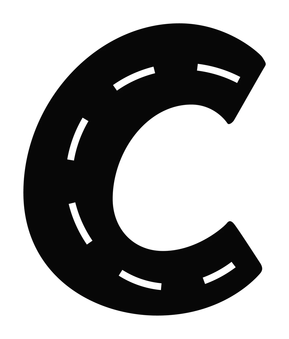 Race Track Font Character 11 racing checkered flag speedway