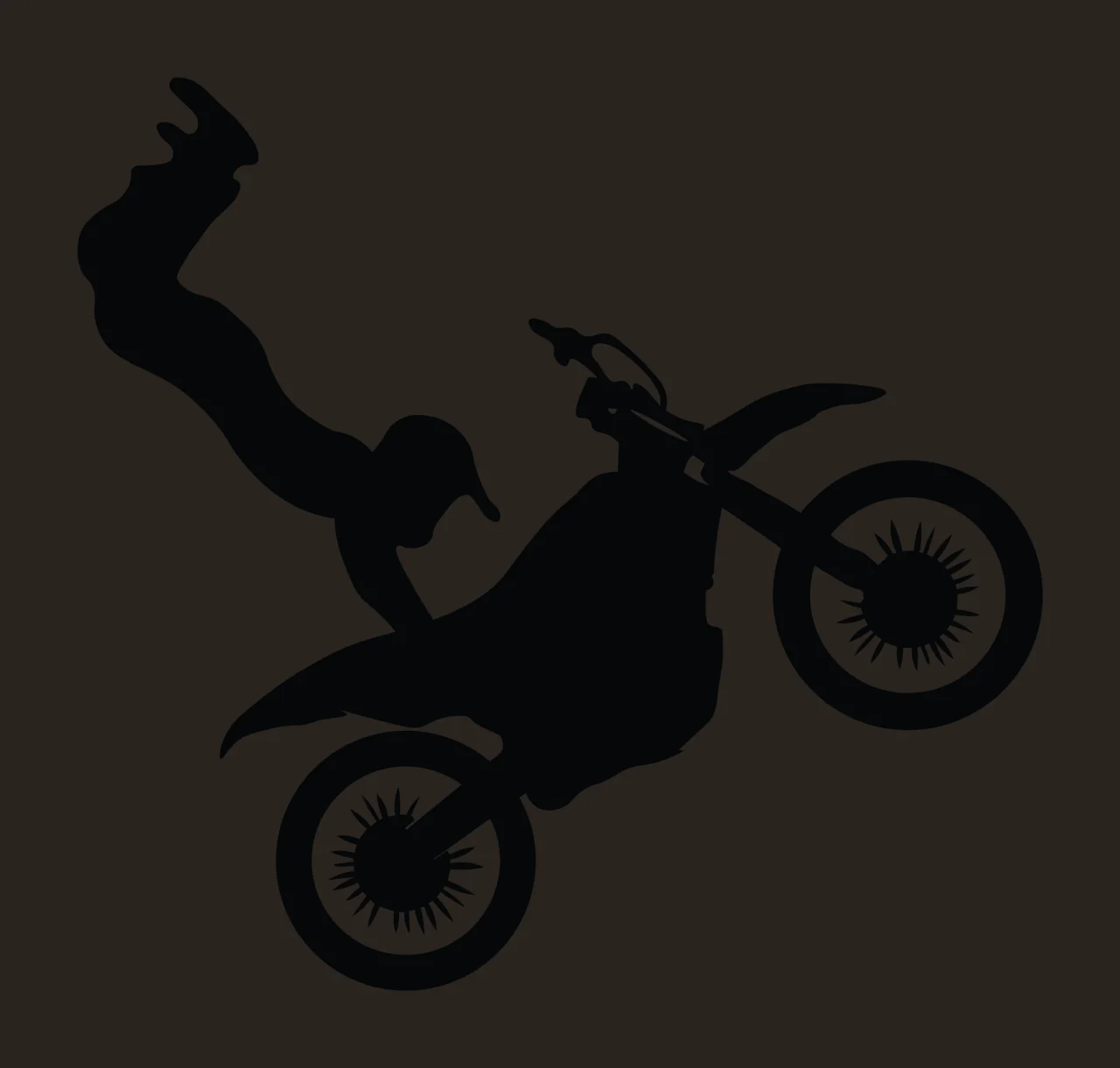 Can Glass Wrap Motocross Stunt Silhouette contrast preview thumbnail