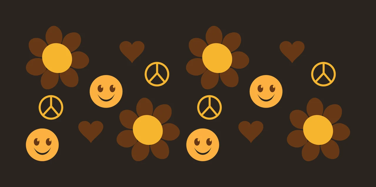 Can Glass Wrap Flower And Heart Pattern Silhouette decorating contrast preview thumbnail