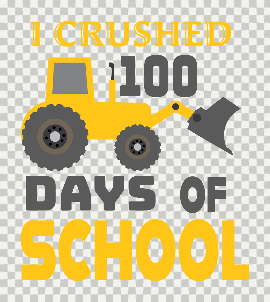 Can Glass Wrap Tractor With Education And Typography transparency and detail preview thumbnail