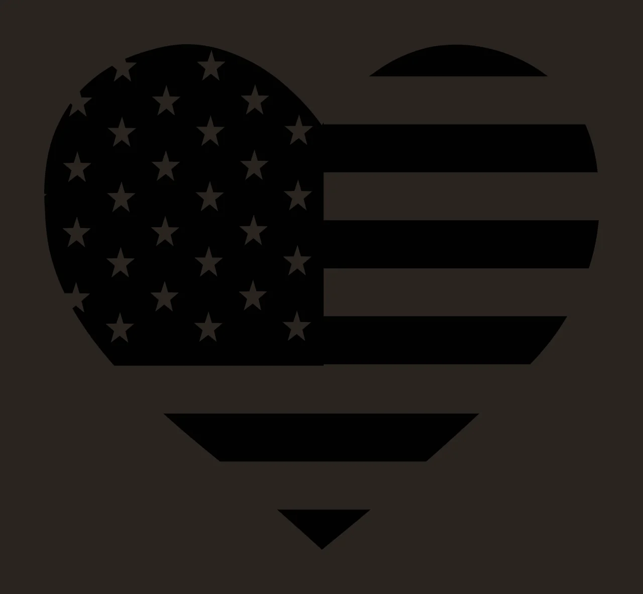 Keychain Heart Shape With Stars And Stripes flag pattern contained contrast preview thumbnail
