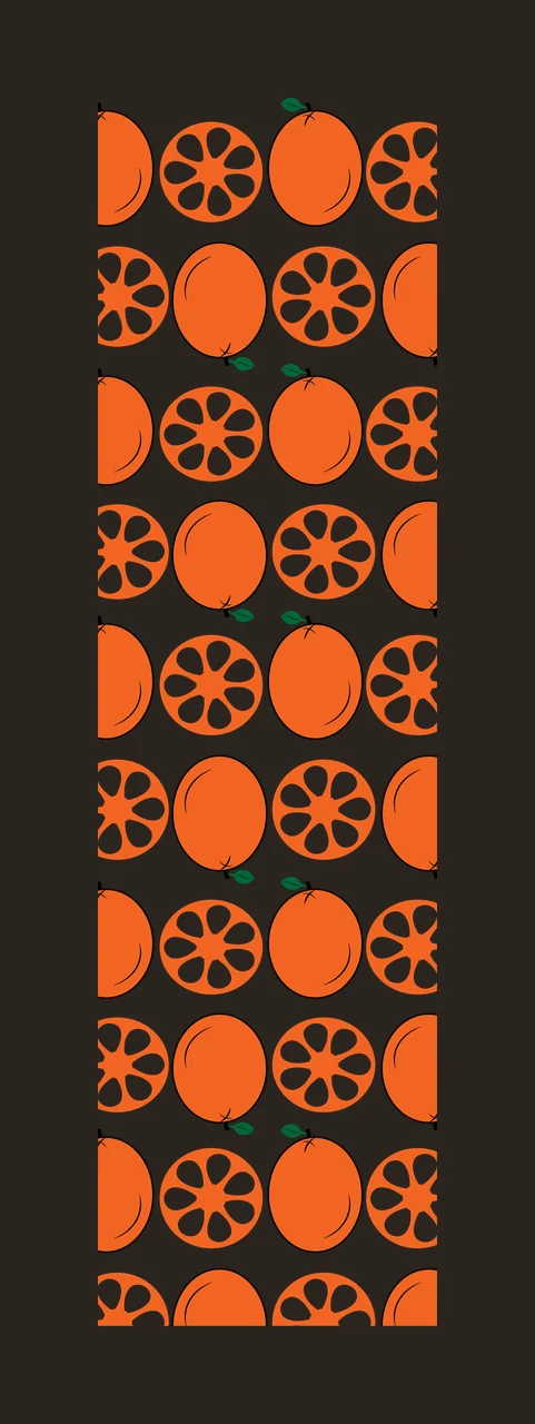 Citrus Fruit Pattern With Slices fruits repeating whole flat graphic contrast preview thumbnail