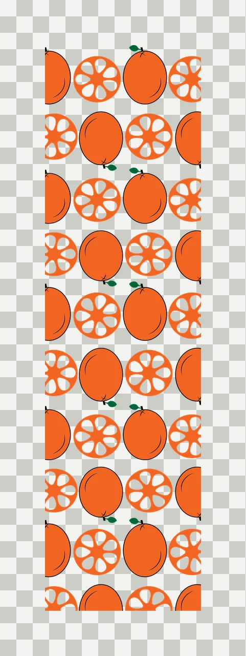 Citrus Fruit Pattern With Slices fruits repeating whole flat graphic transparency and detail preview thumbnail