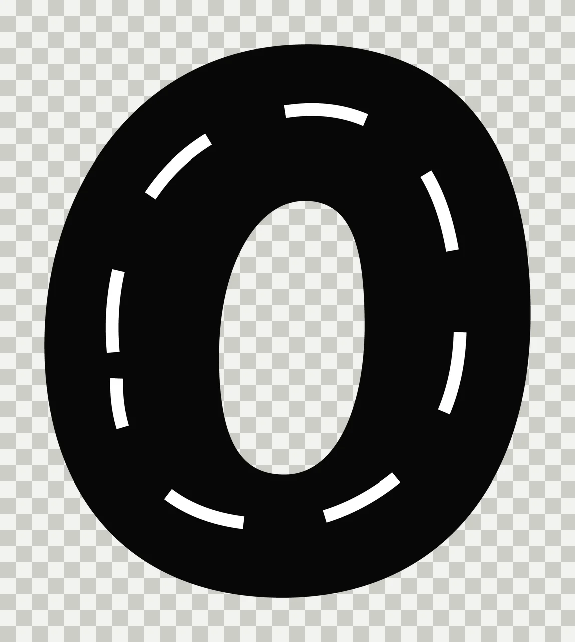 Race Track Font Character 05 racing checkered flag speedway transparency and detail preview thumbnail