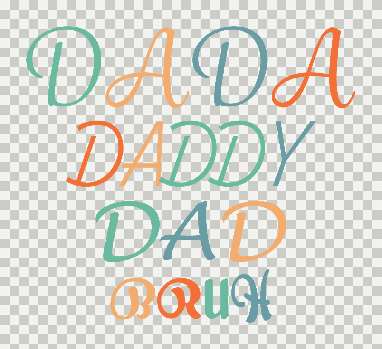 Dad Illustration father papa fatherhood fathers day gift Variation transparency and detail preview thumbnail