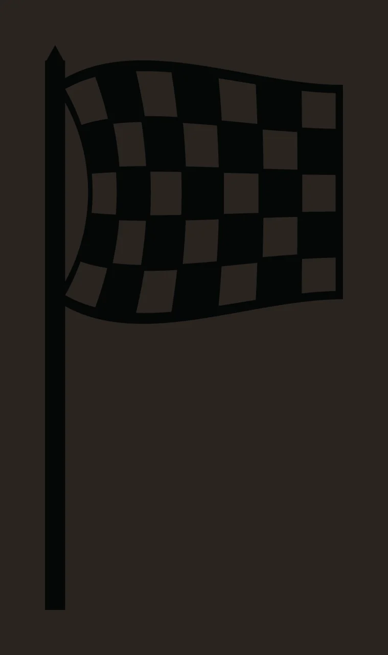 Chequered Racing Flag On A Pole In Black waving pattern graphic contrast preview thumbnail