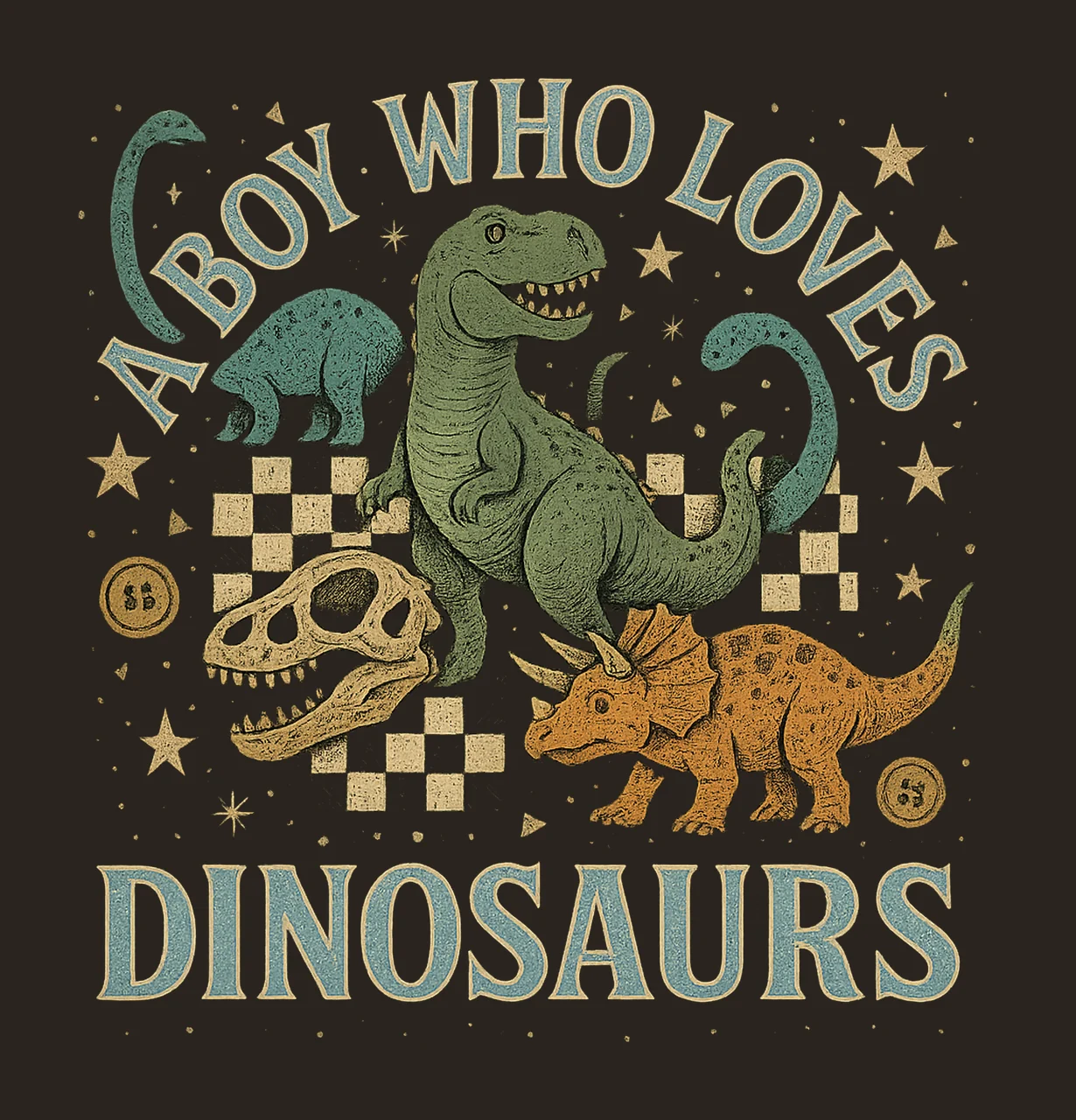 Just Boy Who Loves Dinosaurs Toddler Boy Shirt Design Kid contrast preview thumbnail