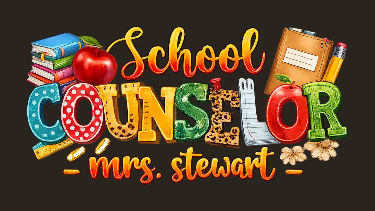 Personalized School Counselor Custom Name Sublimation Design contrast preview thumbnail