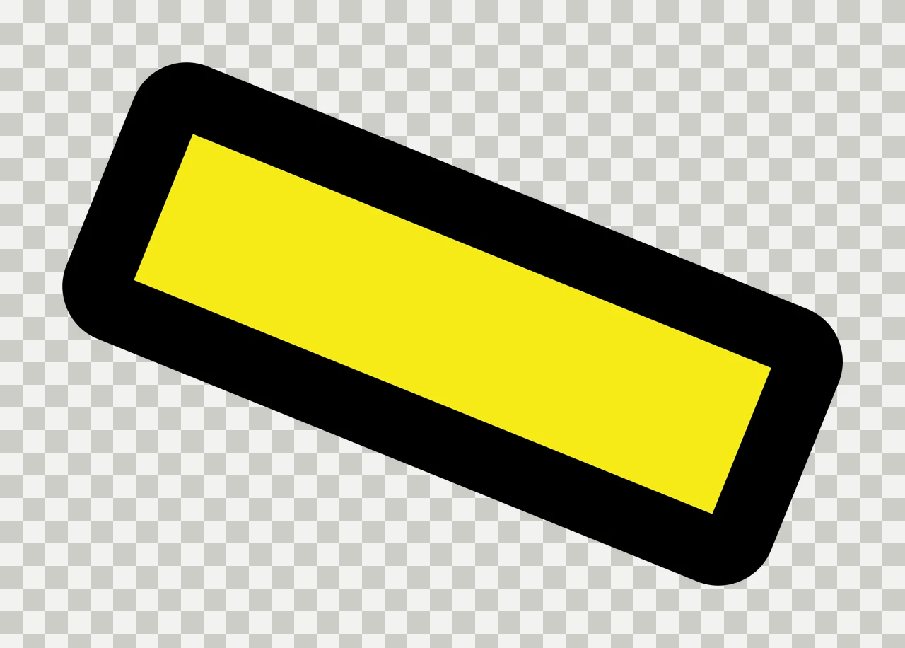 Tilted Black Rounded Rectangular Badge rectangle geometry Plain transparency and detail preview thumbnail