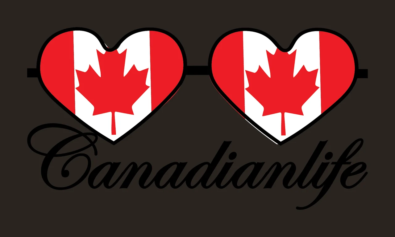 Canadianlife Heart Sunglasses Maple Leaf glasses and minimalist contrast preview thumbnail
