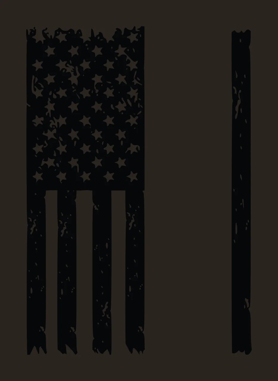Flag Distressed Vertical Graphic With A Single Stripe Variation 2 contrast preview thumbnail